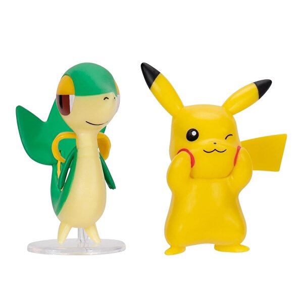 Pokemon Battle Figür 2'li Seti Pikachu Snivy