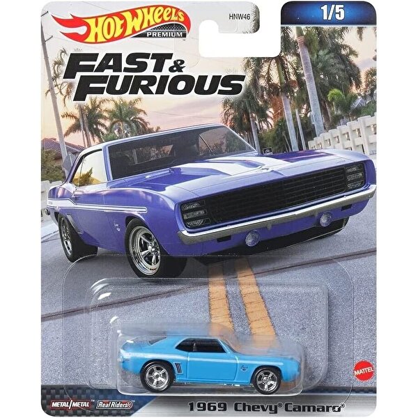 Hot Wheels Fast & Furi̇ous Premi̇um Arabalar 1969 Chevy Camaro HKD24