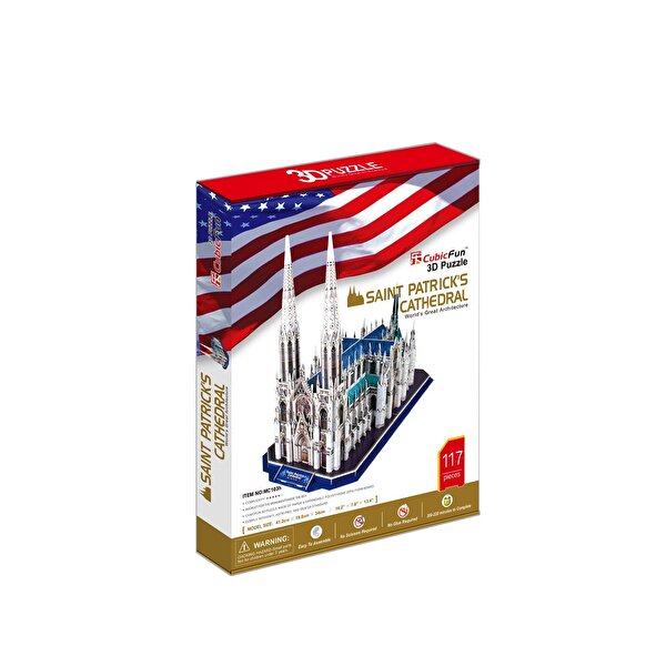 Cubic Fun 3D Puzzle 117 Parça Saint Patrick Katedrali ABD