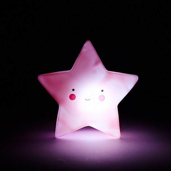 MyStyle Gece Lambaları Pembe Renkli Oda Işığı Yıldız