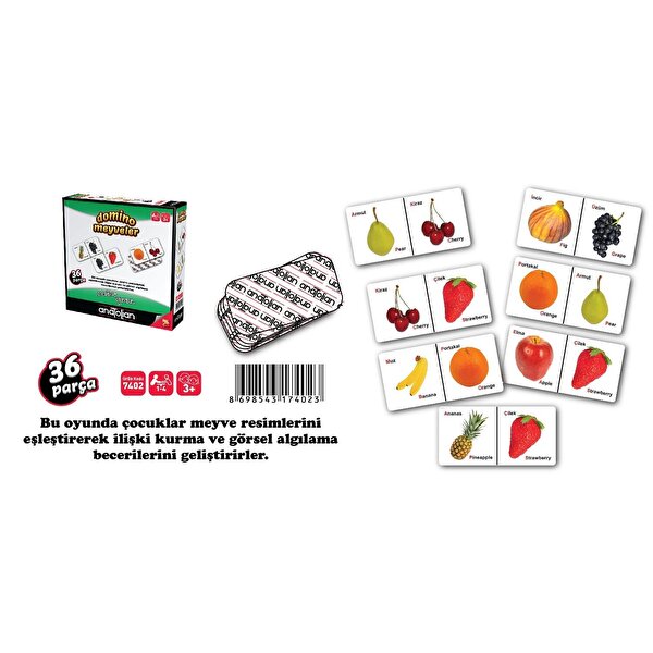 Anatolian Domino Meyveler 36 Parça