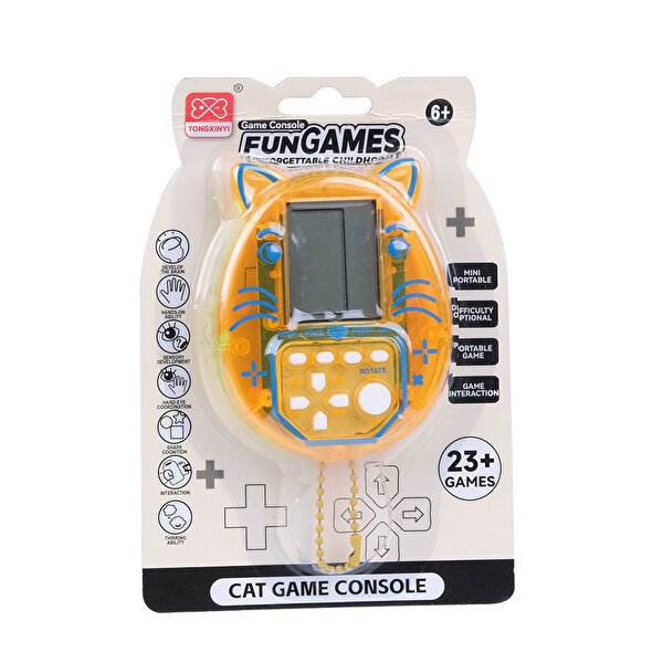 Nostaljik Tetris Oyun Konsolu Kedi Desen