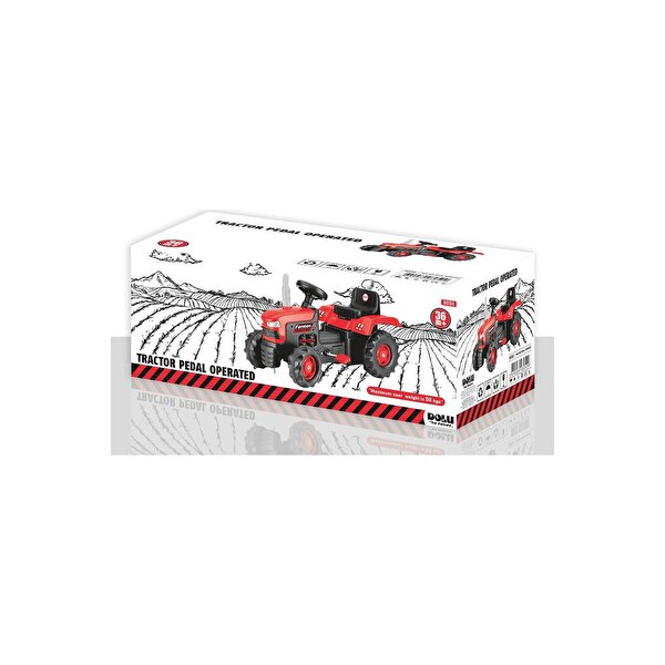 Dolu Pedallı Traktör Kırmızı
