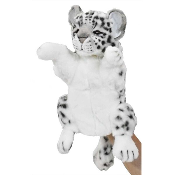 Hansa Creations Kar Leoparı El Kuklası Peluş 32 Cm