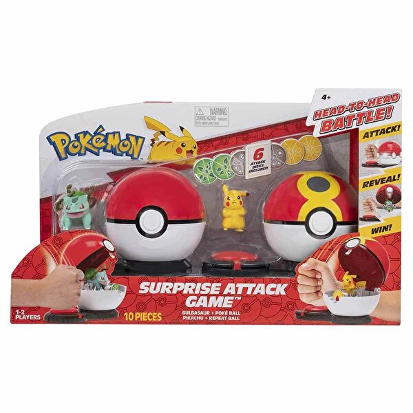 Pokemon Surprise Attack Oyun Seti S1 Bulbasaur Ve Pikachu