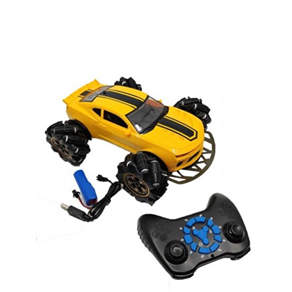 Şarjlı 6 Fonksiyonlu Chevrolet Uzaktan Kumandalı 4G Araç Sarı