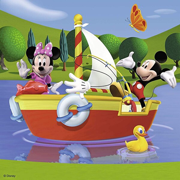 Ravensburger Puzzle 3x49 Parça Mickey Club House
