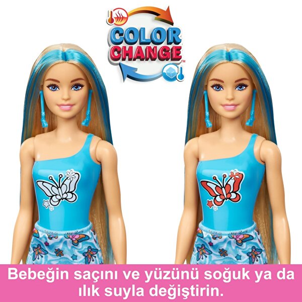 Barbie Color Reveal Renk Değiştiren Barbie Gökkuşağı Serisi Sürpriz Paket HRK06