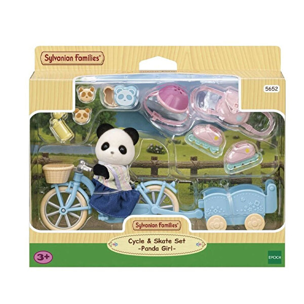 Sylvanian Families Bisiklet ve Paten Seti Panda Kız