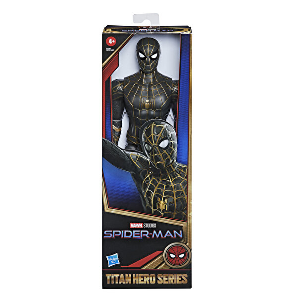 Spiderman Titan Hero Siyah-Altın Kostümlü Figür F2438