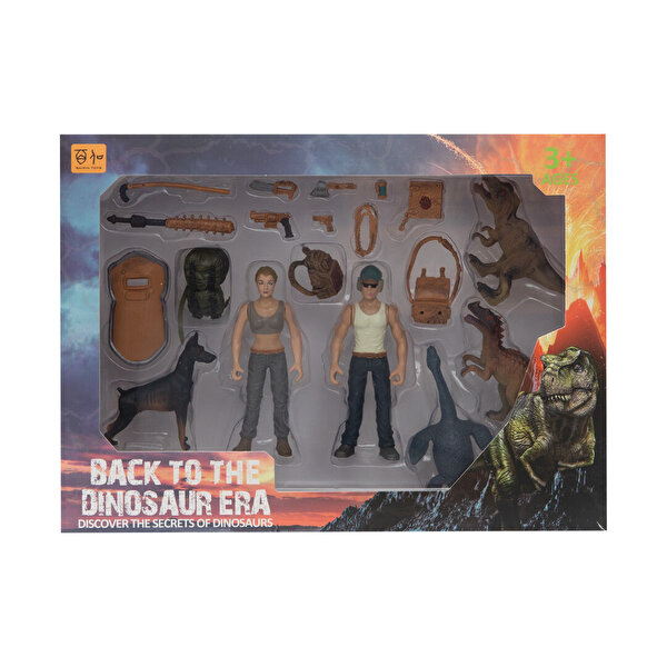 2'li Figürlü Dinozorlu Savunma Seti