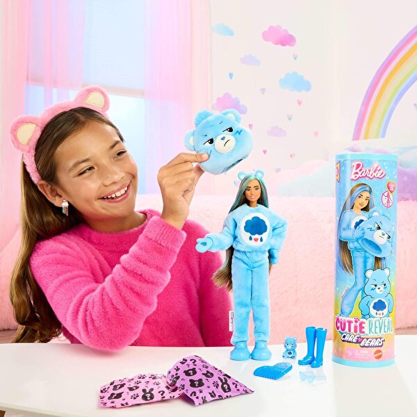 Barbi̇e Cuti̇e Reveal Care Bear Seri̇si̇ JCN96