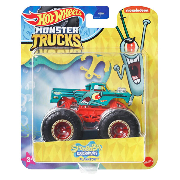 Hot Wheels Monster Trucks Gösteri Dünyası Temalı 1:64 Arabalar Plankton HWN80