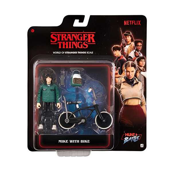 Stranger Things Mike With Bike 10 cm Figür ve Bisiklet Seti