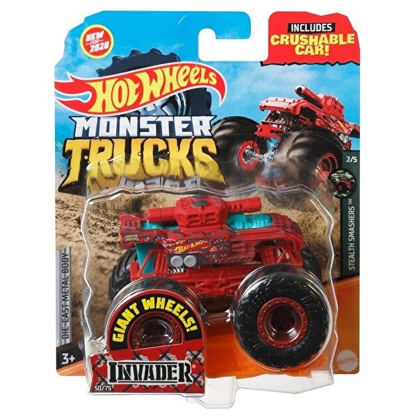 Hot Wheels Monster Trucks 1:64 Arabalar Invader GJF10