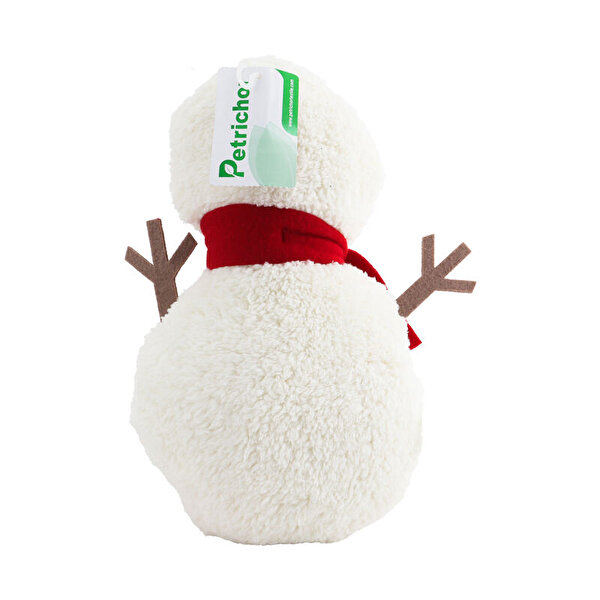 Kırmızı Atkılı Peluş Kardan Adam