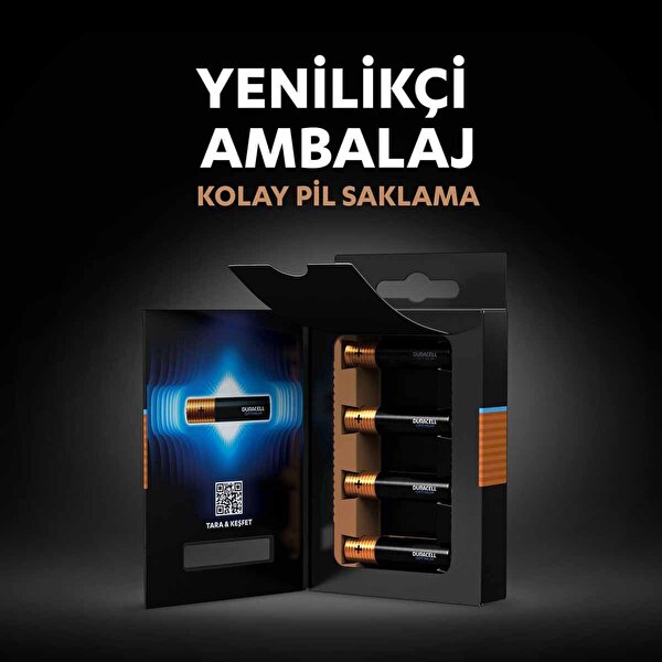 Duracell Optimum 4’lü AAA İnce Kalem Pil