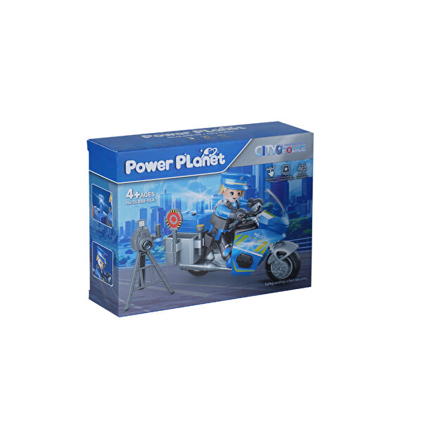Power Planet 66303 Polis Motosikleti Yapım Seti A