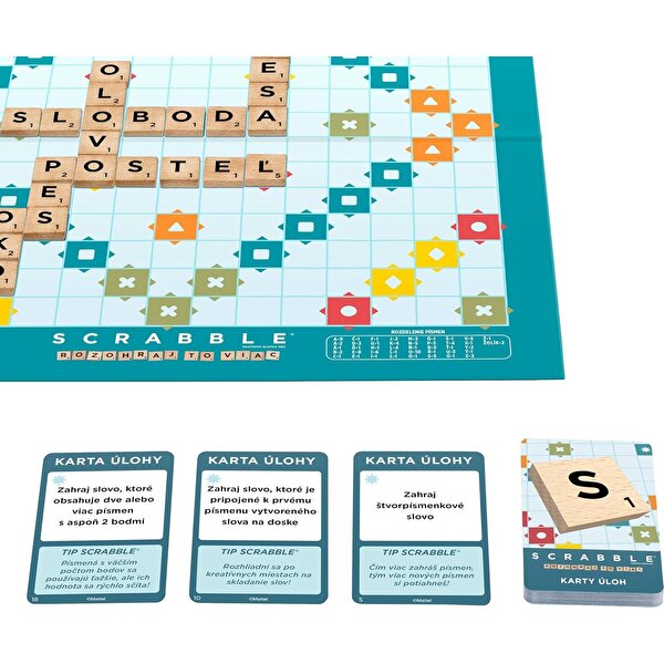 Scrabble İngilizce Ahşap 2'si 1 Arada Harfli Kelime Oyunu JGR61