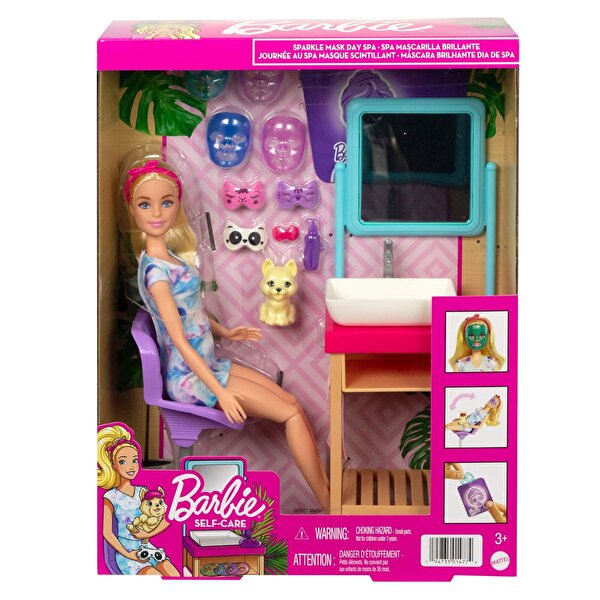 Barbie Wellness Işıltı Dolu Spa Günü Oyun Seti HCM82
