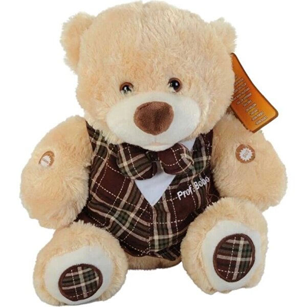 Türkçe Sesli Konuşan Prof. Bobo Peluş Krem Rengi