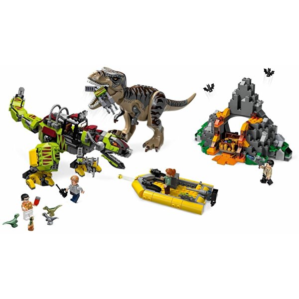 LEGO® Jurassic World T. Rex ile Dinozor Robotu Savaşı 75938