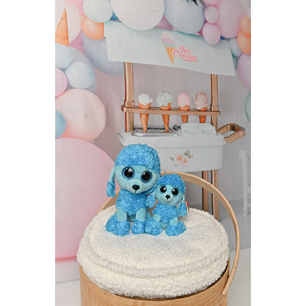 TY Beanie Boo's Mavi Kaniş Mandy Peluş 25 Cm.