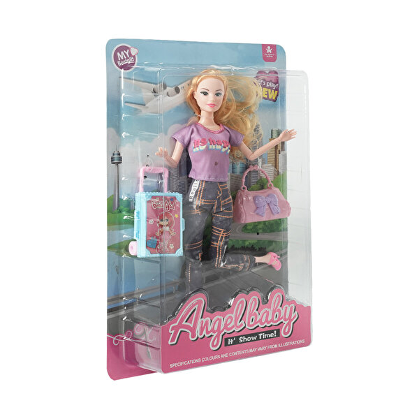 Angelbaby Seyahat Bebekleri Seri 2 Happy Yazılı Tişörtlü