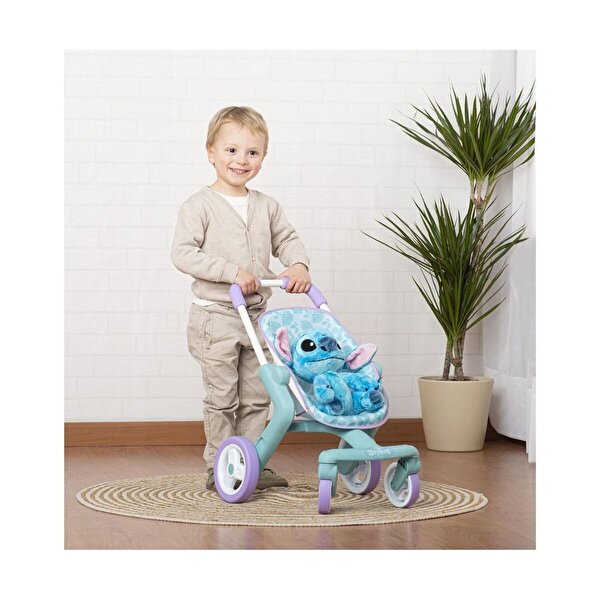 Smoby Stitch Bebek Arabası ve Peluş Oyuncak 25 Cm