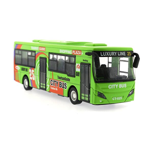 Sesli Işıklı Die Cast Otobüs Yeşil