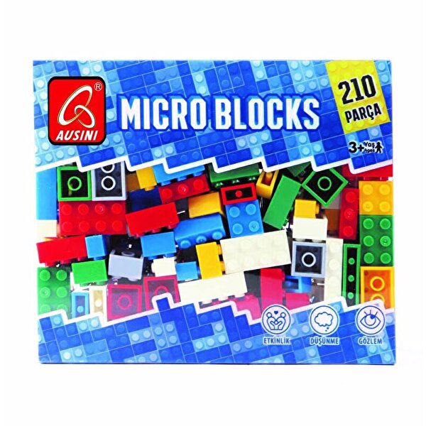 Ausini Renkli Bloklar 210 Parça Kutulu