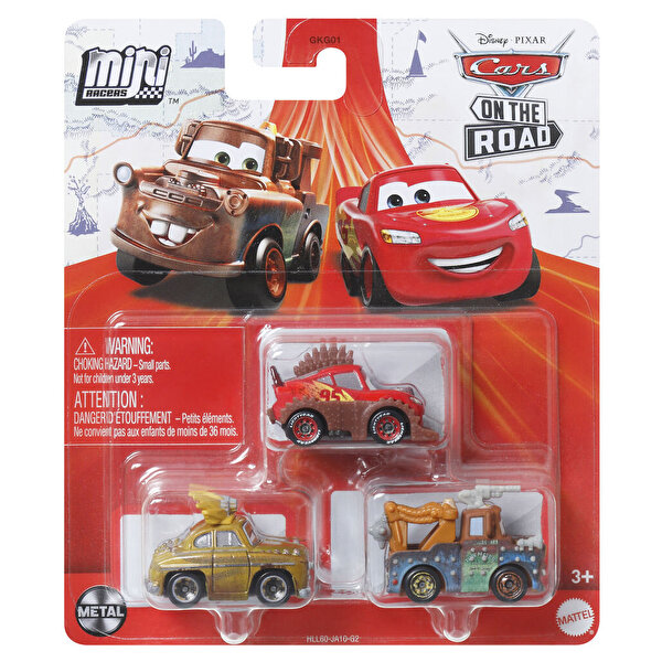 Cars Mini Karakter Arabalar Üçlü Paket HLL60