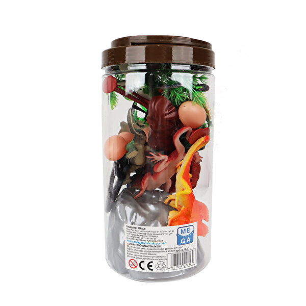 Sürüngen Hayvanları Tüpte 6'lı Hayvan Oyun Seti