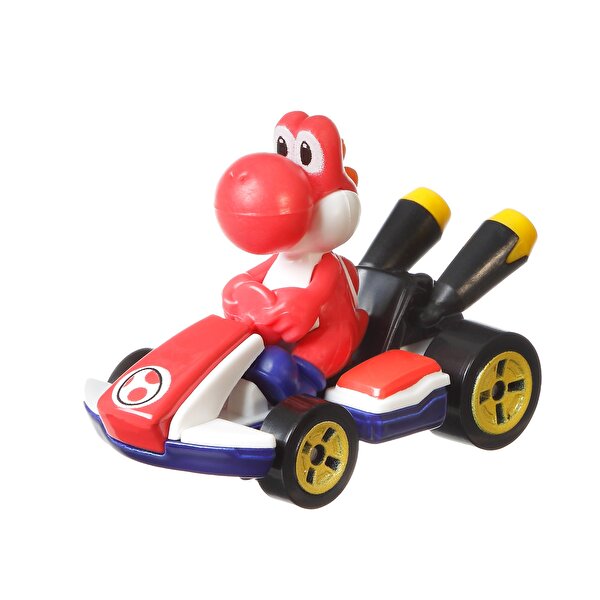 Hot Wheels Mario Kart Karakter Araçlar Red Yoshi GPD90