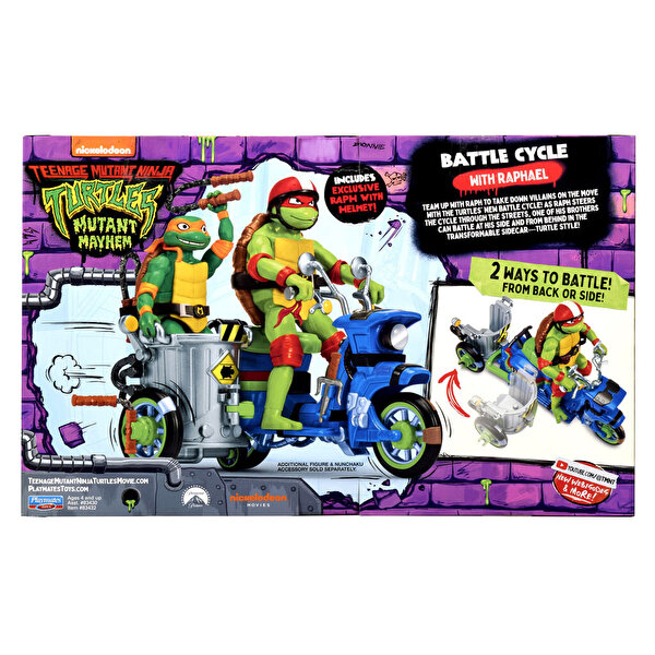 TMNT Araçlar ve Figürler Battle Cycle With Raphael 83430