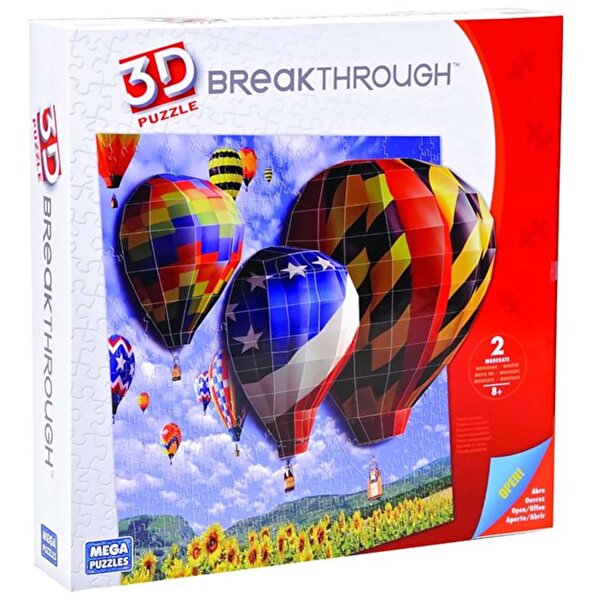 3D Puzzle 200 Parça Breakthrough Balonlar