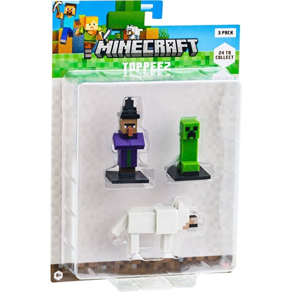 Minecraft 3D Figür Toppeez 3'lü Set Set 1