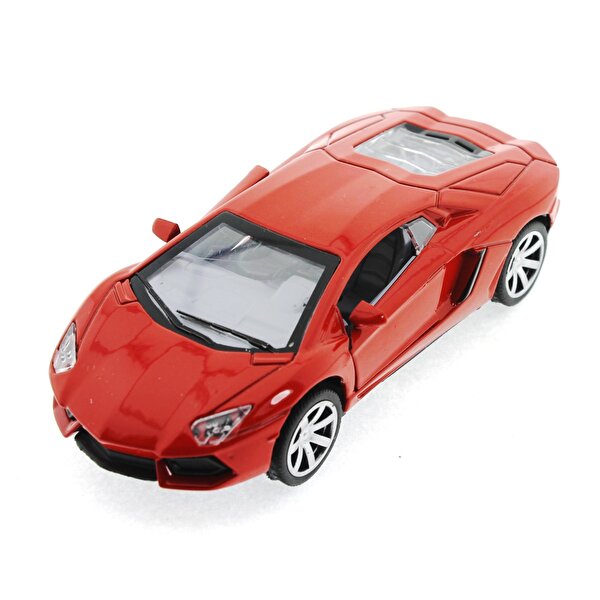Diecast Sesli Işıklı Arabalar - Kırmızı Lamborghini