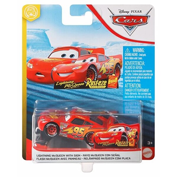 Cars 3 Tekli Karakter Araçlar Lightning Mcqueen With Rusteze Sign GCC81
