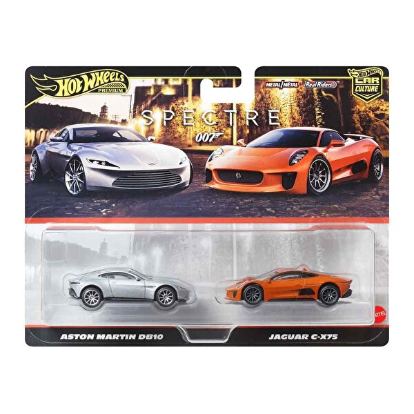 Hot Wheels 2'li̇ Premi̇um Araba Seti̇ Aston Martin DB10 ve Jaguar C-X75 JBL04