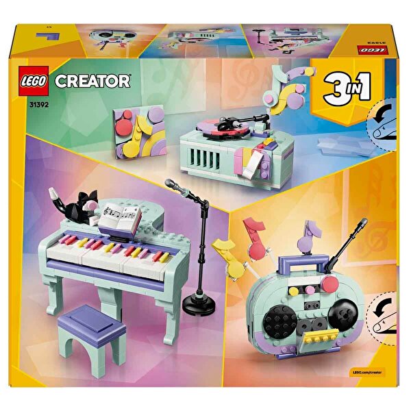 LEGO Creator 3’ü 1 Arada Müzikal Dekor Kedili Piyano 31392