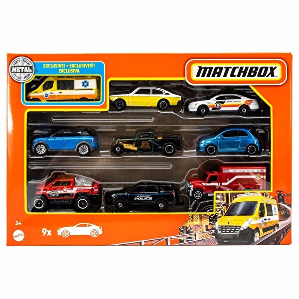 Matchbox Dokuzlu Araba Seti HFL54