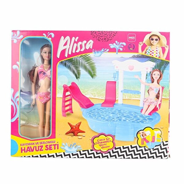Alissa Havuz Seti Pembe Mayolu