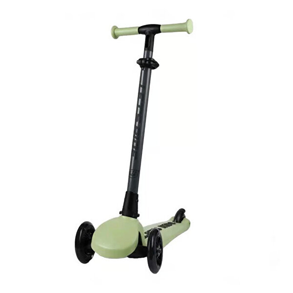 Let's Ride Two Işıklı Katlanabilir 3 Tekerlekli Scooter Yeşil