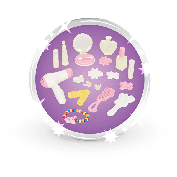 Pilsan Kalp Makyaj Masası Mor