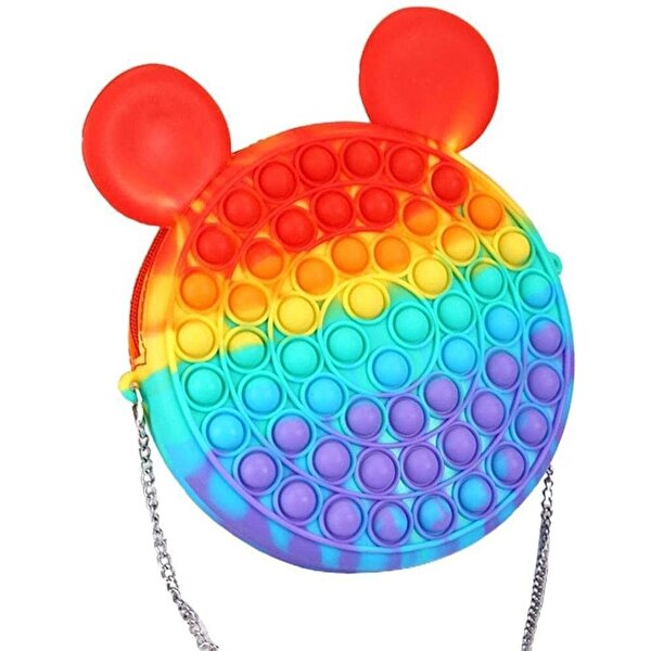 Gökkuşağı Pop It Çanta 19 cm.