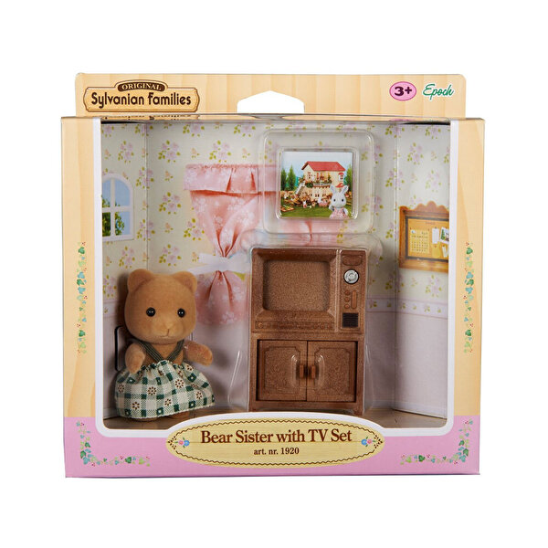 Sylvanian Families  Bear Sis TV Set