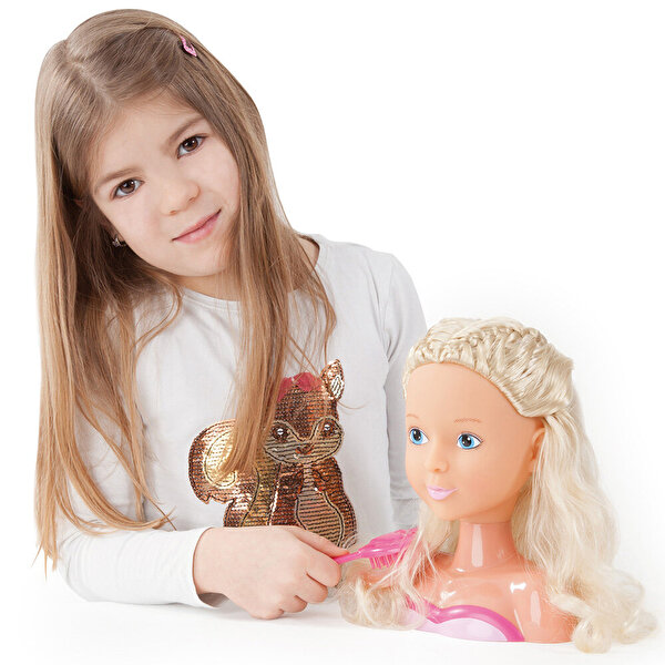 Prenses Bebek Saç Tasarım Büstü 19 Cm