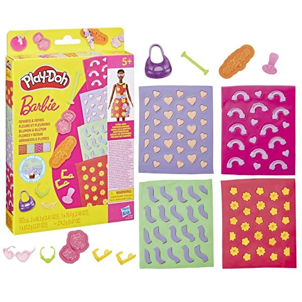 Play Doh Barbie Designer Desen Paketi Hamur Oyun Seti Flowers & Florais G1363