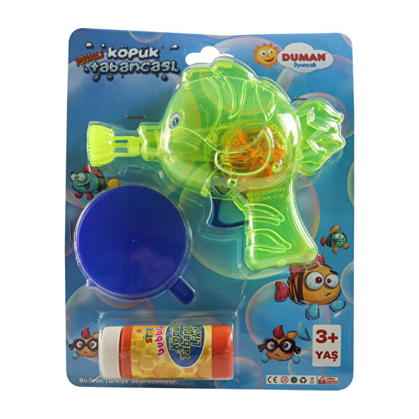 Vakumlu Işıklı Balık Köpük Tabancası Yeşil